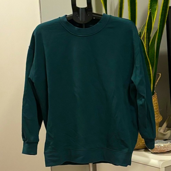 Perfectly Oversized Crew ~ Green Jasper - Picture 2 of 5
